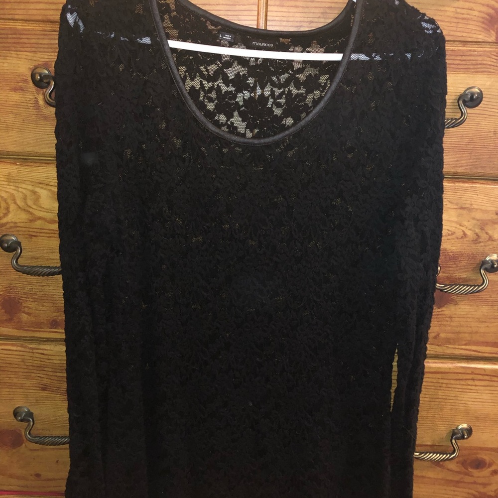 Black lace top